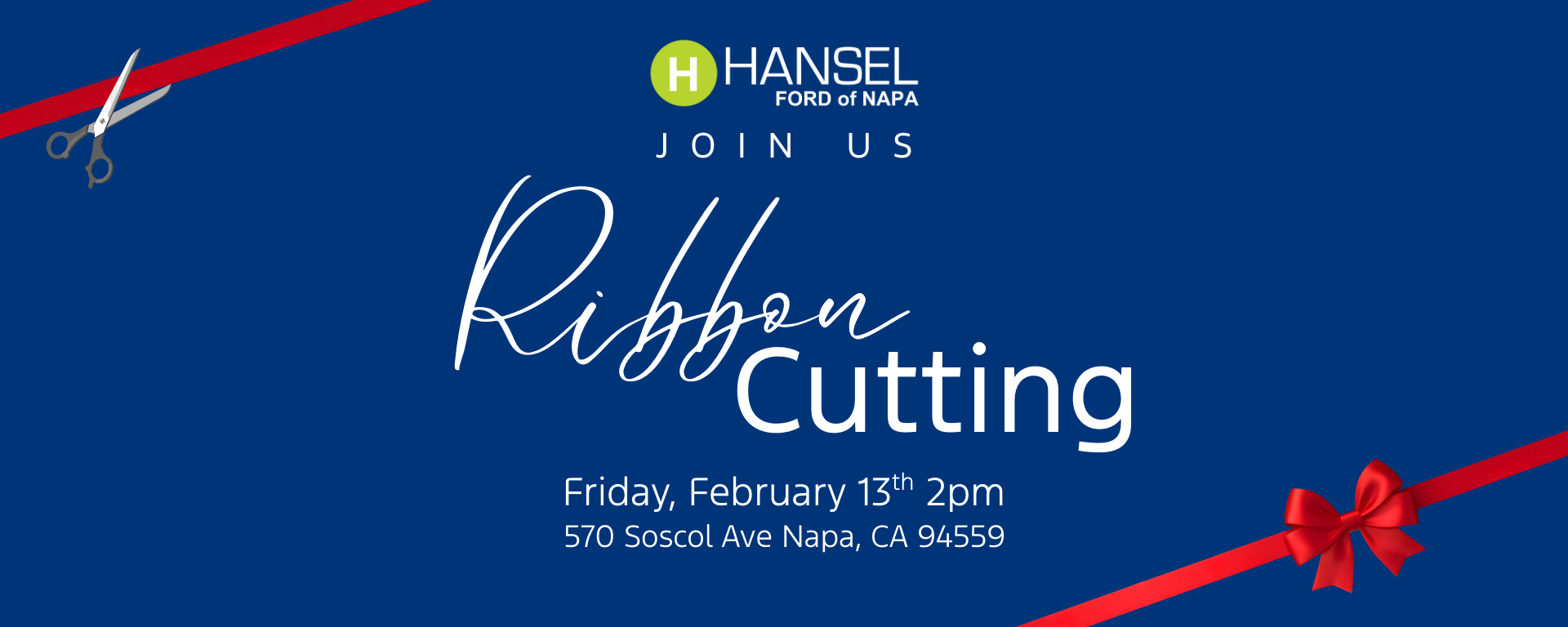 Hansel Ford of Napa event banner